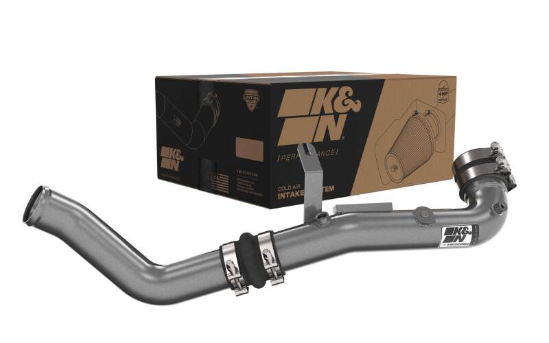 K&N Engineering K&N 22-24 Honda Civic 1.5L L4 Aluminum Charge Pipe Kit - Gunmetal Gray 77-1022KC 77-1022KC Photo - out of package
