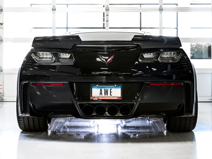 AWE Tuning 14-19 Chevy Corvette C7 Z06/ZR1 (w/o AFM) Track Edition Axle-Back Exhaust w/Black Tips 3020-43081 3020-43081 Photo - Mounted