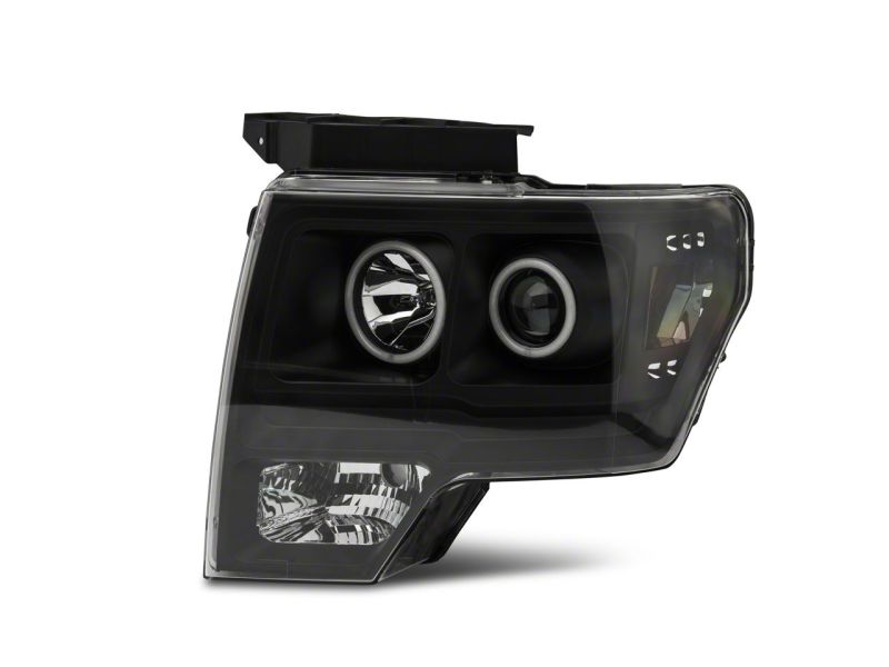 Raxiom 09-14 Ford F-150 Super White LED Halo Projector Headlights- Blk Housing (Clear Lens) T542825 T542825 Photo - Close Up