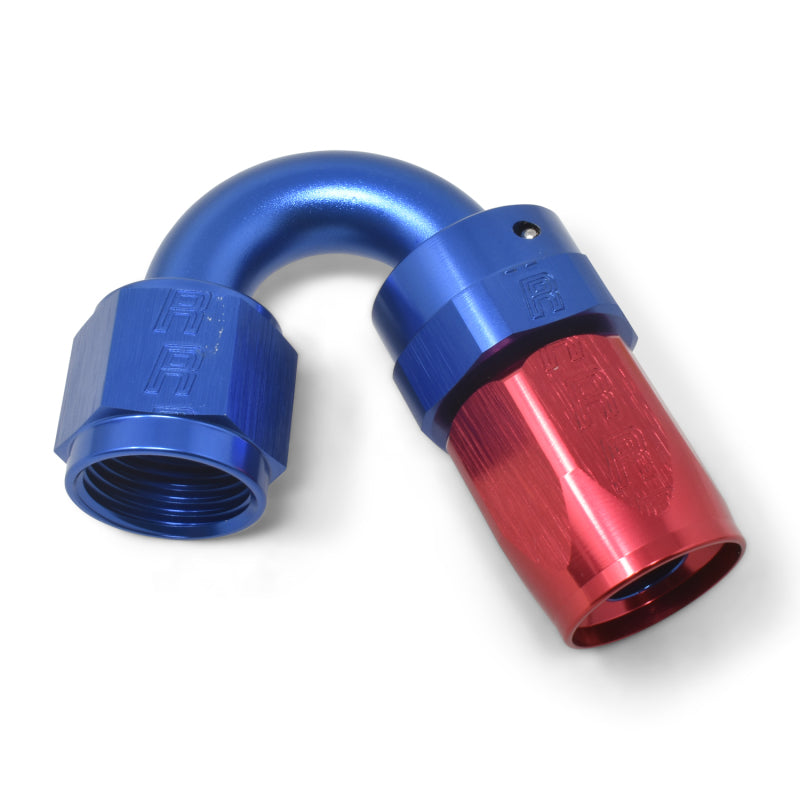 Russell Full Flow Swivel Tight Radius Hose End 150 #8 Anodized 613460 Photo - out of package