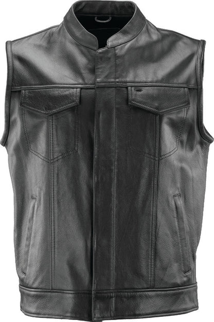 Kuryakyn Leather By River Road Vandal Club Vest Black - Small 094398 094398 Photo - Primary