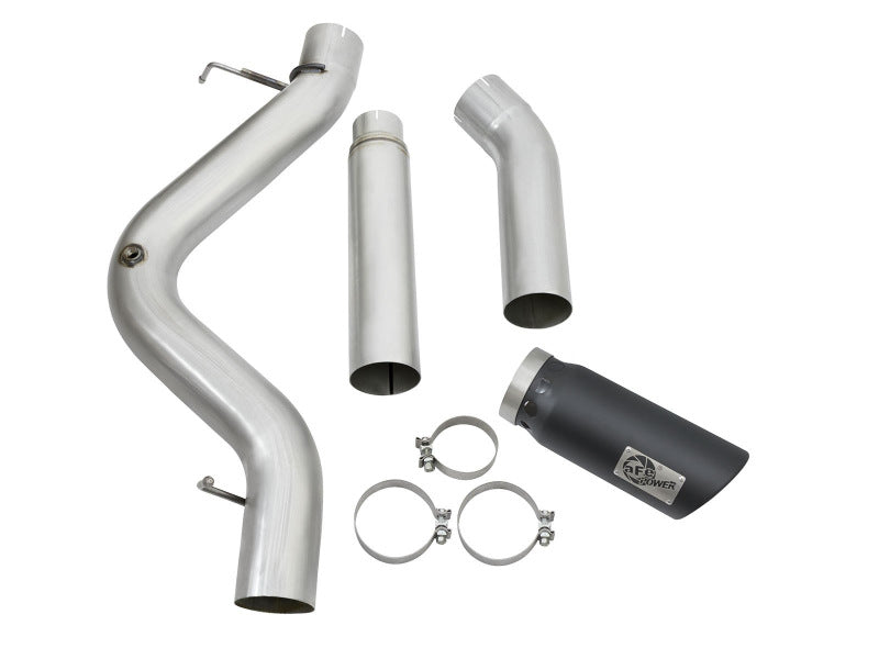 aFe  POWER 49-44081-B Large Bore-HD 5" 409 SS DPF-Back Exhaust System 49-44081-B Photo - Unmounted