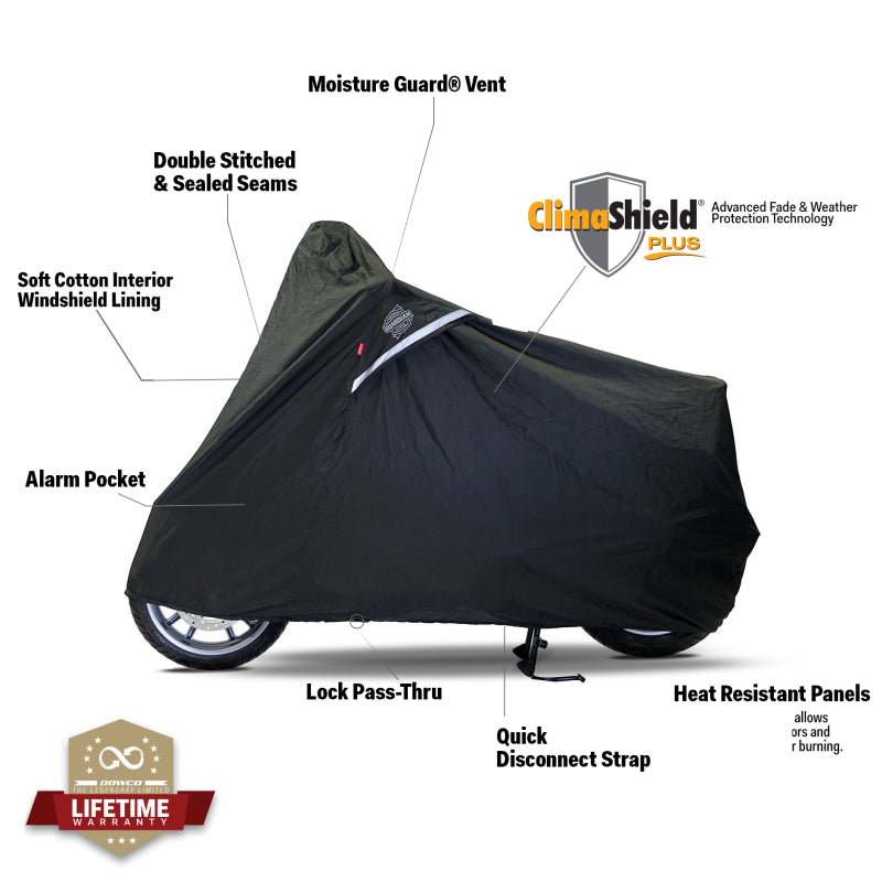 Dowco Scooter WeatherAll Plus Cover Black - Large 05142 05142 User 1