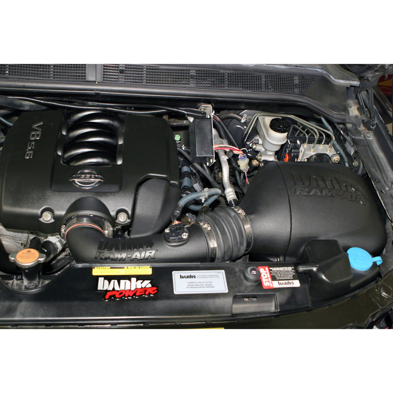 Banks Power 04-14 Nissan 5.6L Titan Ram-Air Intake System - Dry Filter 41820-D 41820-D Photo - Mounted