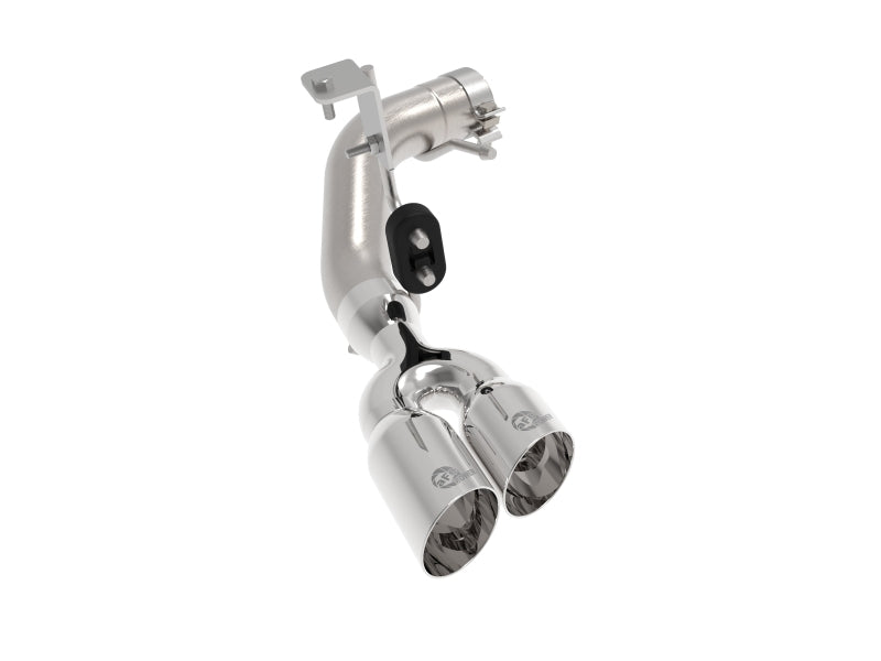 aFe Rebel Series 3in 304 SS Axle-Back Exhaust Side Exit w/ Polished Tips 19 Ford Ranger L4-2.3L (t) 49-33110-P 49-33110-P Photo - Primary