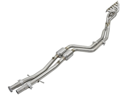 aFe  POWER 48-36316-YC Twisted Steel Long Tube Header & Connection Pipe 48-36316-YC Photo - Primary