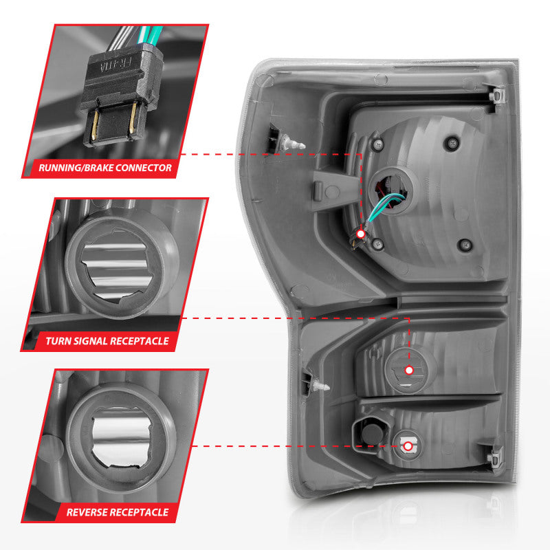 Anzo 07-11 Toyota Tundra Full LED Tailights Black Housing Clear Lens G2 (w/C Light Bars) 311386 311386 User 4