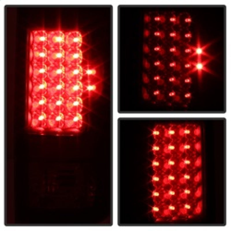 SPYDER Xtune Ford F250/350/450/550 Super Duty 99-07 LED Tail Lights Black Smoke ALT-JH-FF15097-LED-BKSM 9027642 9027642 Photo - Unmounted