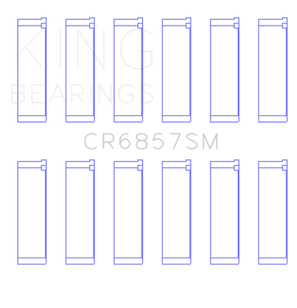 King Engine Bearings King Chrysler Pentastar 3.6L ERB V6 (Size STD) Connecting Rod Bearing Set CR6857SM CR6857SM Photo - Primary
