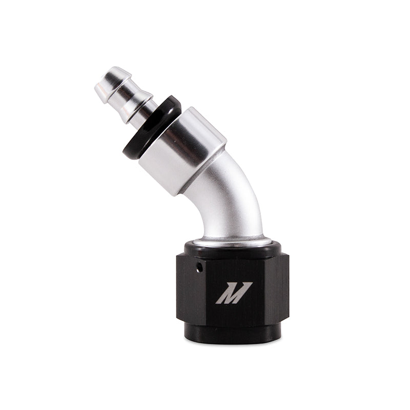 Mishimoto Push-On Swivel End Hose Fitting, 45 Degrees -10AN MMFT-10AN-45 MMFT-10AN-45 Photo - Primary