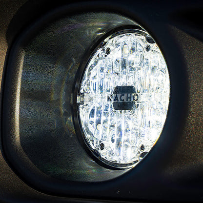 ARB Jeep JL/JT Nacho SAE Only White Plug N Play Fog Light Kit (Bumper Kit) V3JW1KWSO V3JW1KWSO Photo - Close Up