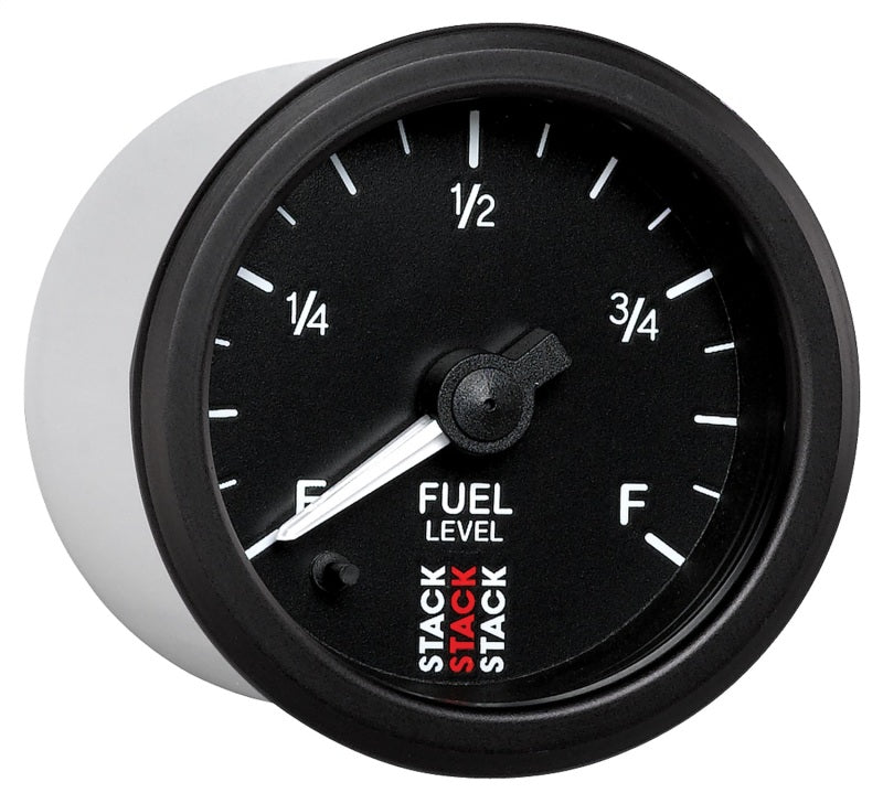 Autometer Stack Instruments 52mm 0-280 Ohm Programmable Pro Stepper Motor Fuel Level Gauge - Black ST3315 ST3315 User 5