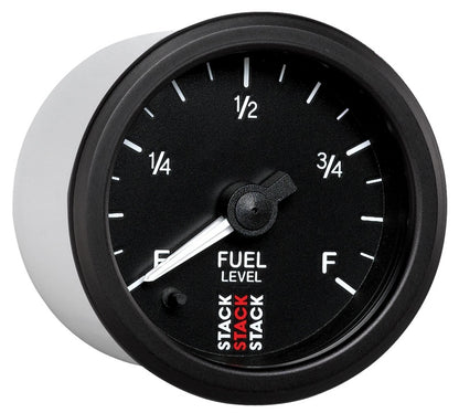 Autometer Stack Instruments 52mm 0-280 Ohm Programmable Pro Stepper Motor Fuel Level Gauge - Black ST3315 ST3315 User 5