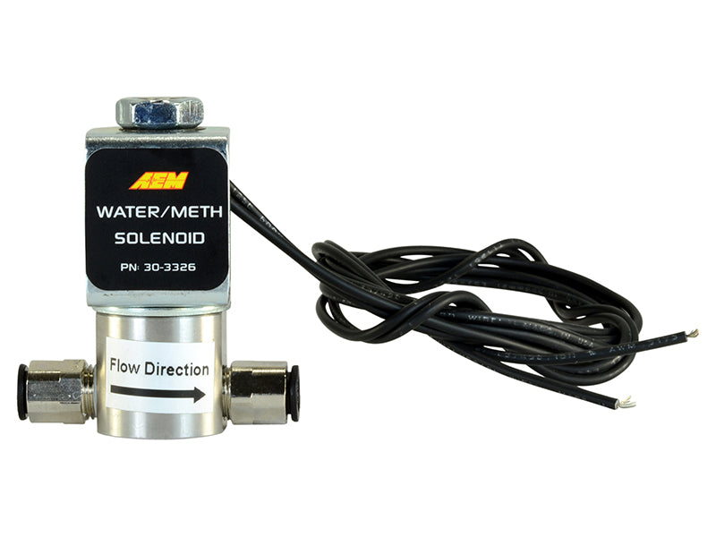 AEM Water/Methanol Injection System - High-Flow Low-Current WMI Solenoid - 200PSI 1/8in-27NPT In/Out 30-3326 30-3326 Photo - Primary