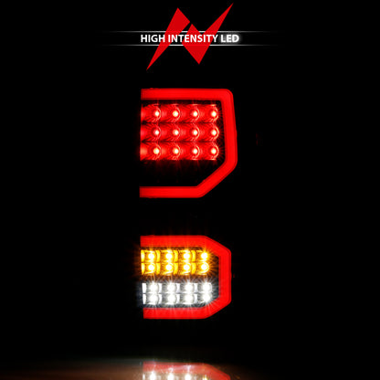 ANZO 2007-2013 Toyota Tundra LED Taillights Plank Style Black w/Smoke Lens 311337 311337 Photo - Unmounted
