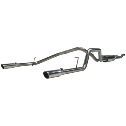 MBRP 2004-2009 Nissan Titan 5.6L EC/CC Cat Back Dual Split Rear S5402409 Photo - Primary