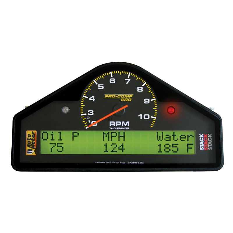 Autometer Pro-Comp Street Dash RPM/Speed/Oil Press & Temp/WaterTemp/Fuel Level/Battery Voltage Gauge 6003 6003 Photo - Primary