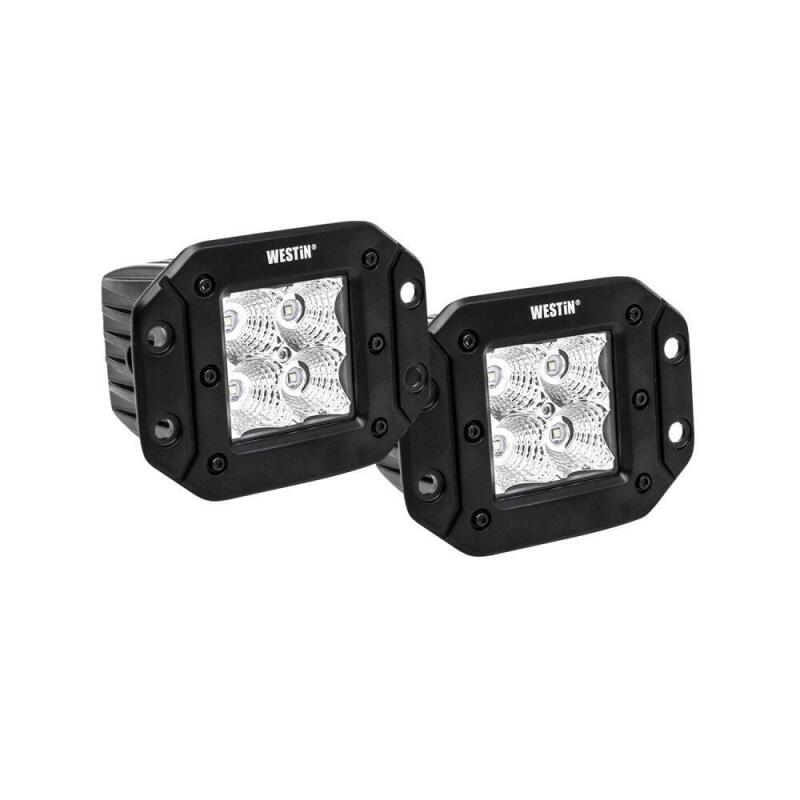 Westin FM4Q 3W Osram w/mounting hardware and pigtail connectors (set of 2) - Black 09-1218FM4 09-1218FM4 Photo - Primary