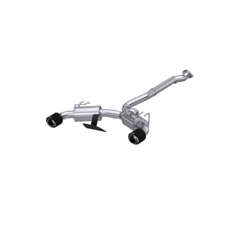 MBRP 2023 Toyota Corolla GR 1.6L T304 SS 3in Cat-Back Dual Split Rear w/ Carbon Fiber Tips S43023CF S43023CF Photo - Primary