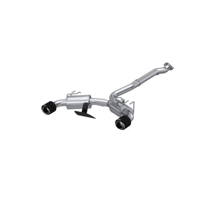 MBRP 2023 Toyota Corolla GR 1.6L T304 SS 3in Cat-Back Dual Split Rear w/ Carbon Fiber Tips S43023CF S43023CF Photo - Primary
