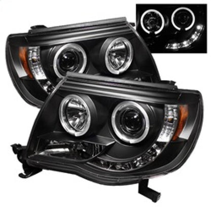 Spyder Toyota Tacoma 05-11 Projector Headlights LED Halo LED Black High H1 Low H1 PRO-YD-TT05-HL-BK 5011916 5011916 Photo - Primary