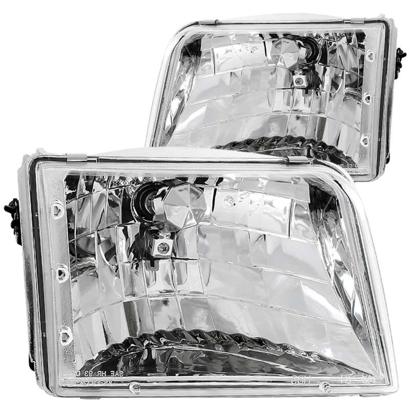 Anzo 1993-1997 Ford Ranger Crystal Headlights Chrome 111036 Photo - Primary