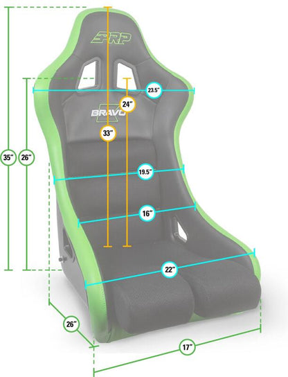 PRP Seats PRP Bravo Composite Seat A4502 A4502 Photo - Close Up