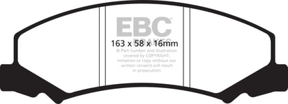 EBC Disc Brake Pad Set UD1159 Photo - Primary