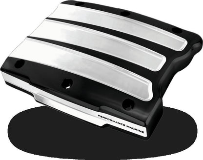Performance Machine Twin Cam Scallop Rocker Cover - Contrast Cut Platinum 0177-2021-BMP 0177-2021-BMP Photo - Primary