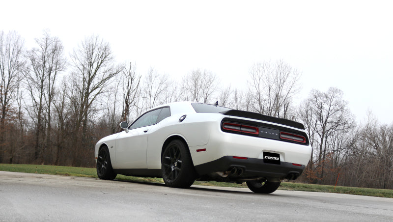 Corsa Performance 15-17 Dodge Challenger Xtreme Cat-Back Dual Rear Exit with Twin 3.5in 14985BLK Photo - Primary