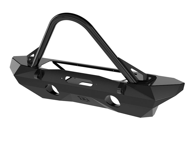 ICON 07-18 Jeep Wrangler JK Pro Series Mid Width Front Recessed Winch Bumper w/Stinger/Tabs 25233 25233 Photo - Primary