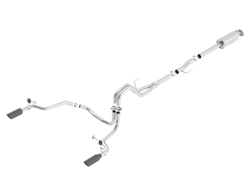 Borla 15-16 Ford F150 3.5L EcoBoost Ext. Cab Black Chrome CB Exht ATAK Single Split Rear Exit 140616BC 140616BC Photo - Primary
