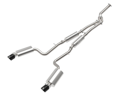 aFe POWER Takeda 16-17 Lexus IS200t L4-2.0L (t) 2.5in-3in 304 SS CB Exhaust w/ Black Tips 49-36059-B 49-36059-B Photo - Primary