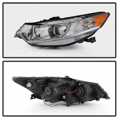 SPYDER xTune 09-14 Acura Projector Headlights - Light Bar DRL - Chrome (PRO-JH-ATSX09-LB-C) 9042225 9042225 Photo - Unmounted