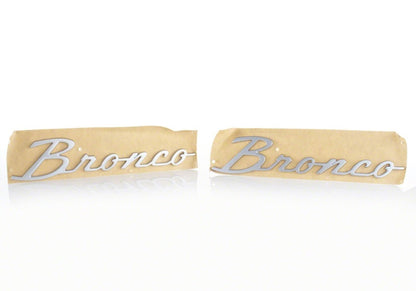 Ford Racing 21-23 Bronco Script Fender Badge - Silver M-1447-BSS M-1447-BSS Photo - Unmounted
