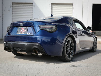 aFe Takeda Exhaust Axle-Back 13-15 Scion FRS / Subaru BRZ 304SS Carbon Fiber Dual Tips Exhaust 49-36023-C 49-36023-C Photo - Mounted
