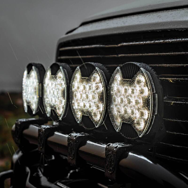 KC HiLiTES SlimLite 8in. LED Light Shield SAE Driving (Shield Only) - Clear 5209 5209 Photo - lifestyle view