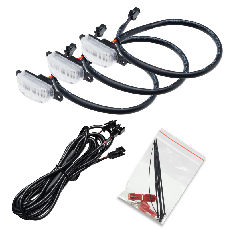 ORACLE Lighting Oracle Universal Pre-Runner Style LED Grill Light Kit (New Style) - Amber w/Clear Lens 5889-005-C 5889-005-C Photo - Primary