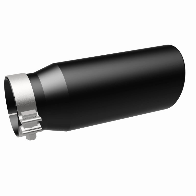 Magnaflow Tip Stainless Black Coated Single Wall Round Single Outlet 5in Dia 4in Inlet 13in L 35238 35238 360 Degree Image Set