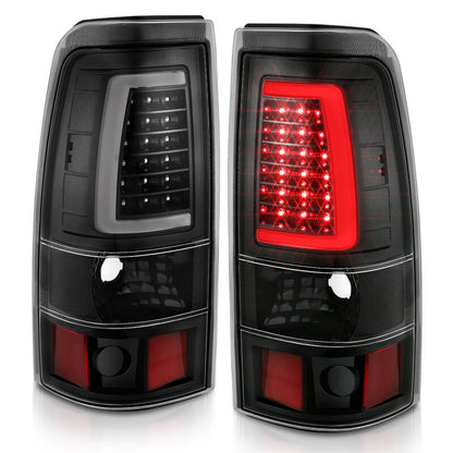 ANZO 2003-2006 Chevy Silverado 1500 LED Taillights Plank Style Black w/Clear Lens 311333 311333 User 6