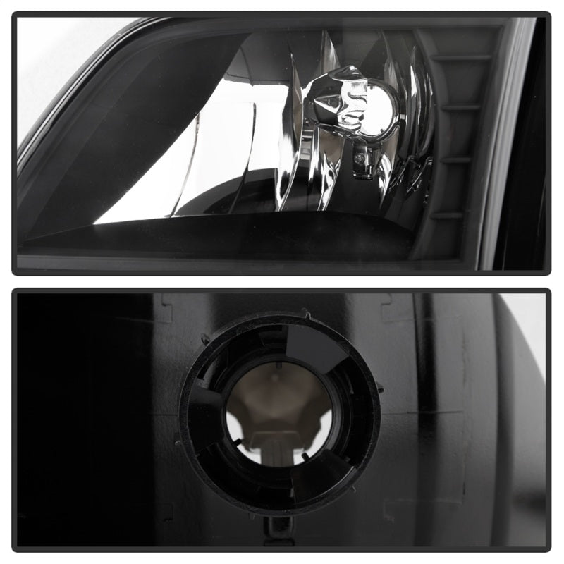 SPYDER Xtune Ford F150 97-03 Crystal Headlights w/ Clear LED Corners Black HD-ON-FF15097-LED-SET-BK 5014184 5014184 Photo - Unmounted