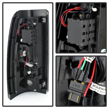 Spyder Chevy Silverado 1500 99-02 (Not Fit Stepside) LED Tail Lights Blk Smke ALT-YD-CS99-LED-BSM 5078063 5078063 User 1