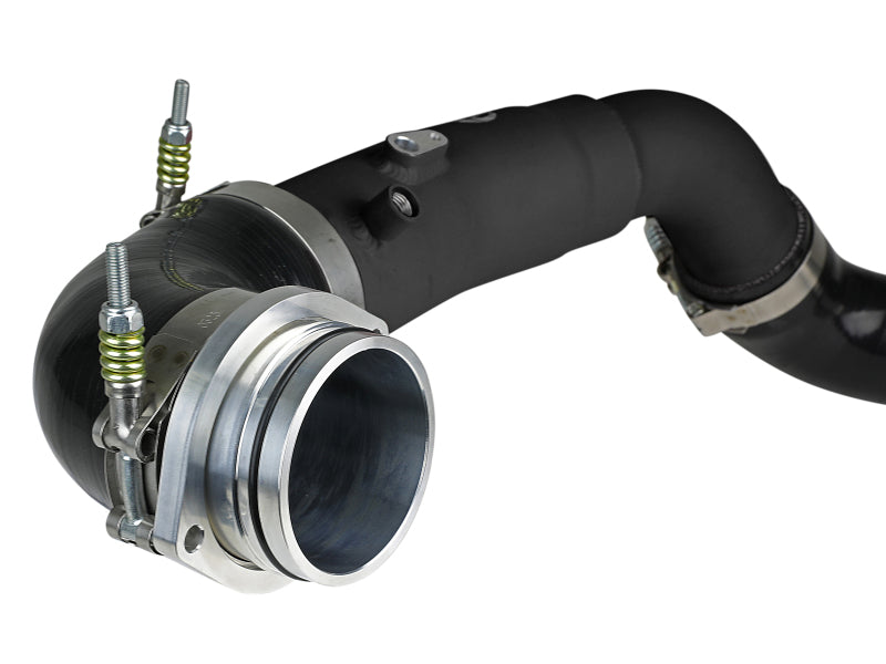 aFe 2020 Toyota Supra 3.0L 3in Black Intercooler Tube - Hot 46-20398-B 46-20398-B Photo - Unmounted