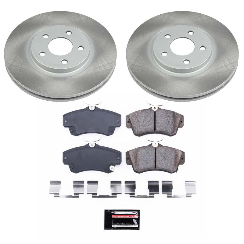 PowerStop Power Stop 01-10 Chrysler PT Cruiser Front Semi-Coated Rotor Kit SC1704 SC1704 Photo - Primary