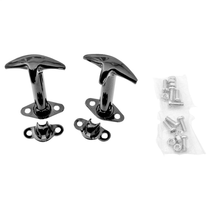 Rugged Ridge Hood Catch Kit,Black;41-95 Jeep CJ/Wrangler YJ 11210.01 Photo - Unmounted