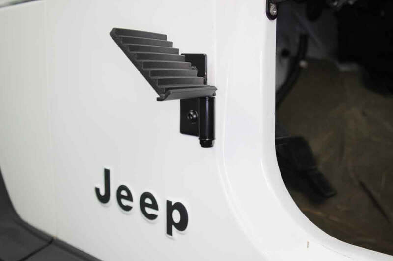 Fishbone Offroad 76-06 Jeep CJ YJ TJ Wrangler Foot Peg Set Gloss - Black FB21078 FB21078 Photo - lifestyle view
