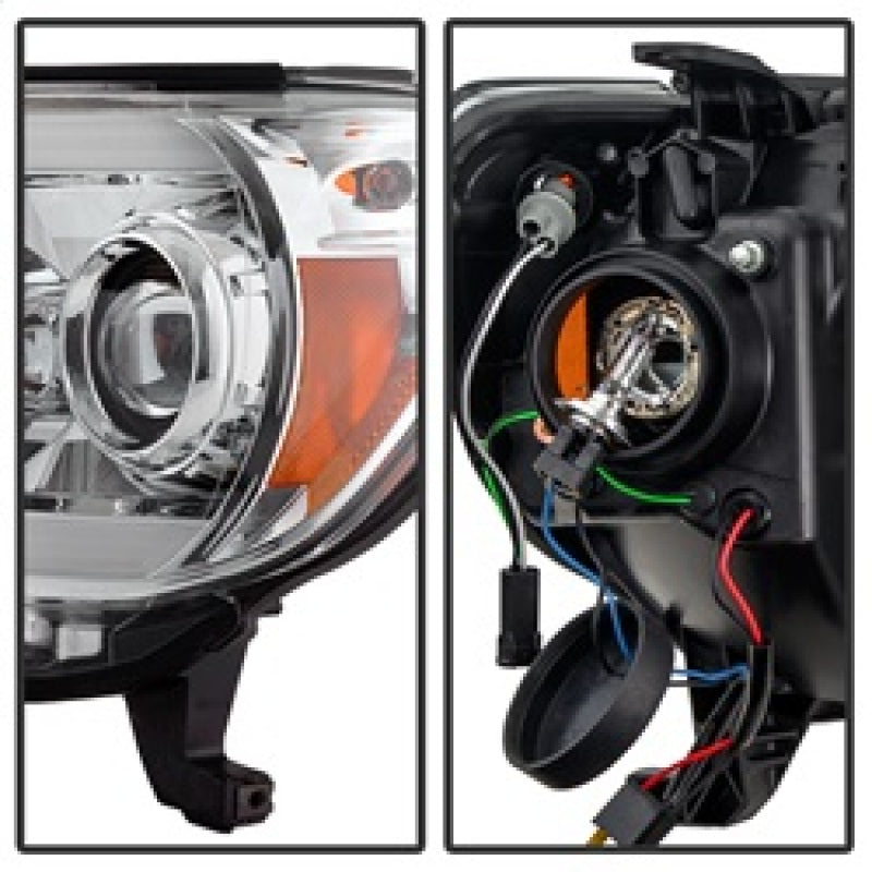Spyder Toyota Tacoma 12-16 Projector Headlights Light Bar DRL Chrome PRO-YD-TT12-LBDRL-C 5081704 5081704 Photo - Unmounted