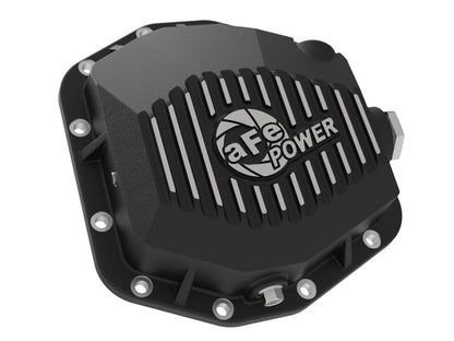 aFe 18-24 Jeep Wrangler JL Dana M220 Pro Series Front Diff Cover w/ Oil - Black 46-71001B 46-71001B Photo - Unmounted