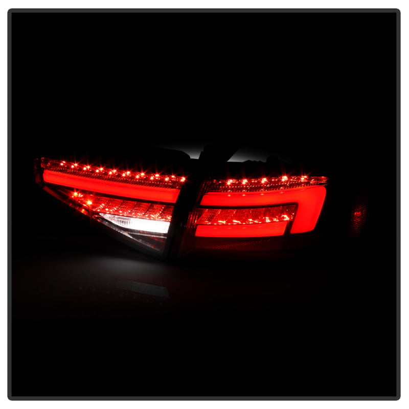 SPYDER 13-16 Audi A4 4DR LED Tail Lights LED Clear Reverse Lights - Black ALT-YD-AA413-SEQ-BK 5087171 5087171 User 5