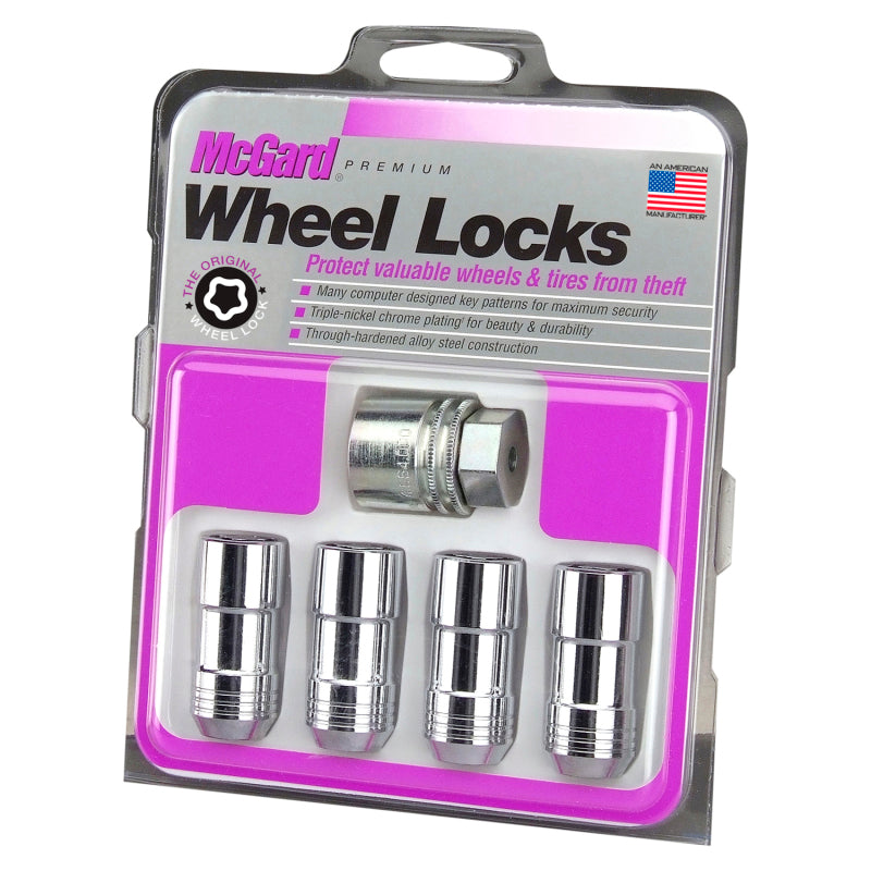 McGard Wheel Lock Nut Set - 4pk. (Cone Seat) 9/16-18 / 7/8 Hex / 1.765in. Length - Chrome 24234 24234 Photo - Primary